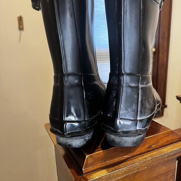 Hunter Original Gloss Short Boots Womens Size 7 Waterproof Rain W23700 EU‎ 38 - Picture 7 of 8